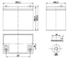Delta HRL 12-75 - размеры батареи